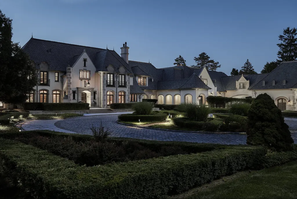 Michigan's Most Expensive Home Hits the Market: $25 Million European Estate Spans Nearly 14 Acres on Upper Straits Lake 18 Michigans Most Expensive Home at 5400 Pontiac Trl Orchard Lake MI 18