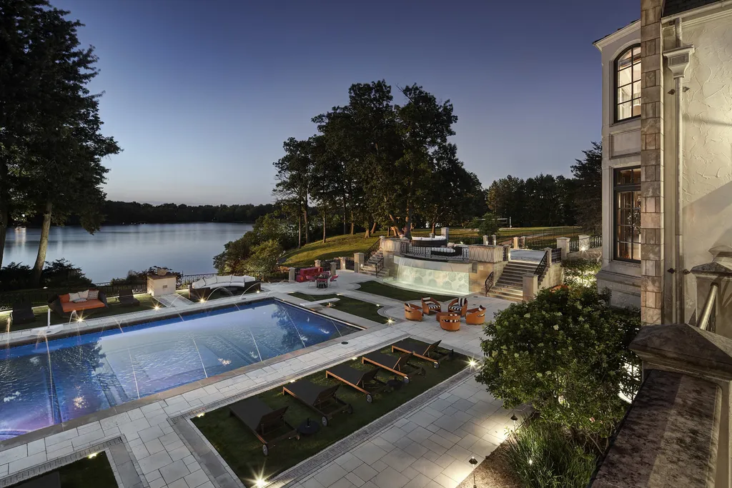 Michigan's Most Expensive Home Hits the Market: $25 Million European Estate Spans Nearly 14 Acres on Upper Straits Lake 16 Michigans Most Expensive Home at 5400 Pontiac Trl Orchard Lake MI 20