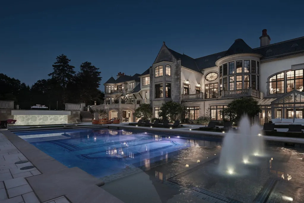 Michigan's Most Expensive Home Hits the Market: $25 Million European Estate Spans Nearly 14 Acres on Upper Straits Lake 14 Michigans Most Expensive Home at 5400 Pontiac Trl Orchard Lake MI 22