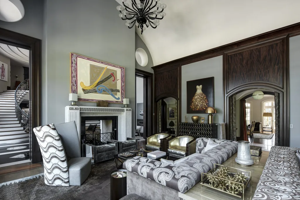 Michigan's Most Expensive Home Hits the Market: $25 Million European Estate Spans Nearly 14 Acres on Upper Straits Lake 6 Michigans Most Expensive Home at 5400 Pontiac Trl Orchard Lake MI 7