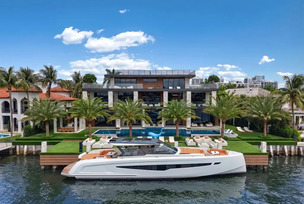 Prestige Homes Unveils a $55 Million Modern Waterfront Estate in Fort Lauderdale 3 Prestige Modern Waterfront Estate at 513 Middle River Drive Fort Lauderdale FL 7