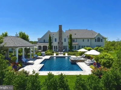 First-Time Offering: $9.95 Million Zaveta Custom Homes Masterpiece Debuts in Newtown, Pennsylvania 1 Zaveta Custom Homes Masterpiece at 6 Tines Field Path Newtown PA 44