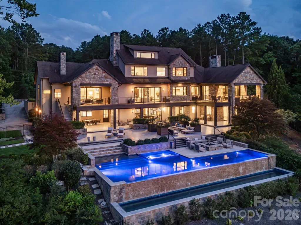 This $11.11 Million Lake Norman Estate Comes With 6.5 Private Acres and an Extraordinary 650 Feet of Shoreline 1 125 Quiet Waters Dr Mooresville NC 2811701
