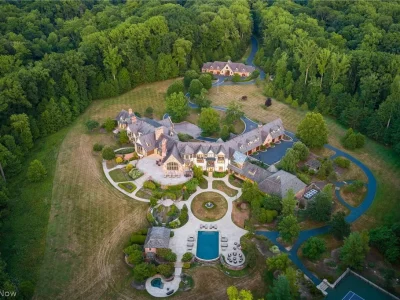 This $12.995 Million Ohio Estate Has 128 Acres, an Indoor Pool and a Two-Story Rock-Climbing Wall 1 This $12.995 Million Ohio Estate Has 128 Acres, an Indoor Pool and a Two-Story Rock-Climbing Wall