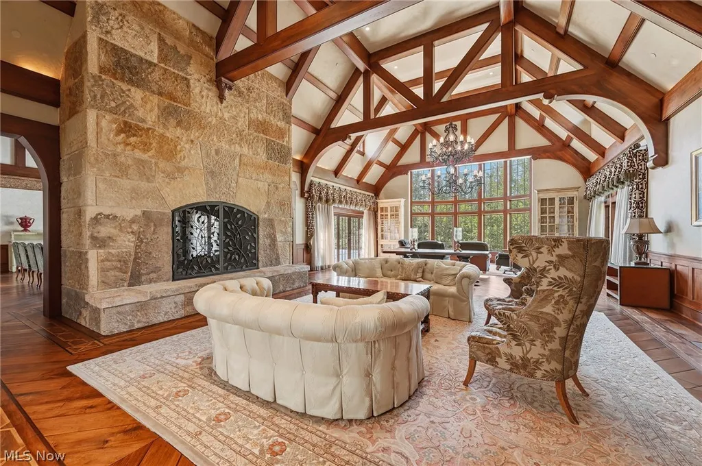 This $12.995 Million Ohio Estate Has 128 Acres, an Indoor Pool and a Two-Story Rock-Climbing Wall 5 14398 County Line Rd Hunting Valley OH 4402208