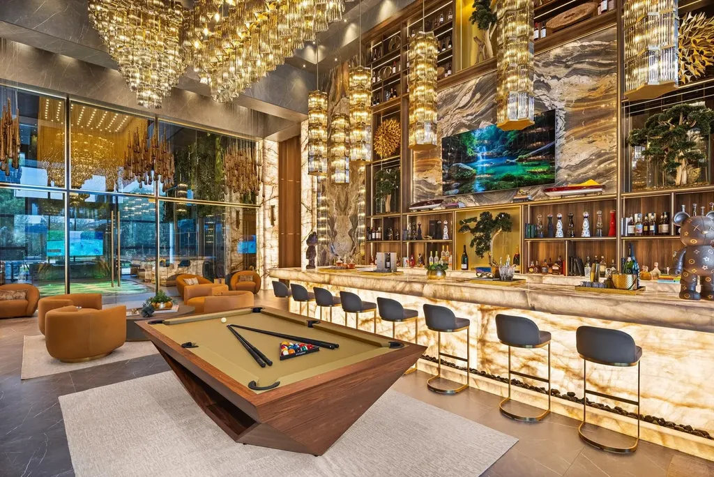 James Bond Fantasy Meets Palm Beach Excess at This $85 Million Villa With a Car Museum and 309-Inch Cinema 10 16121 Quiet Vista Circle Delray Beach FL 33446018