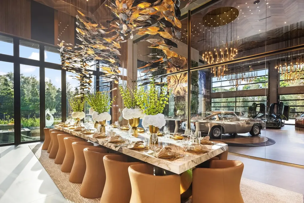James Bond Fantasy Meets Palm Beach Excess at This $85 Million Villa With a Car Museum and 309-Inch Cinema 13 16121 Quiet Vista Circle Delray Beach FL 33446024