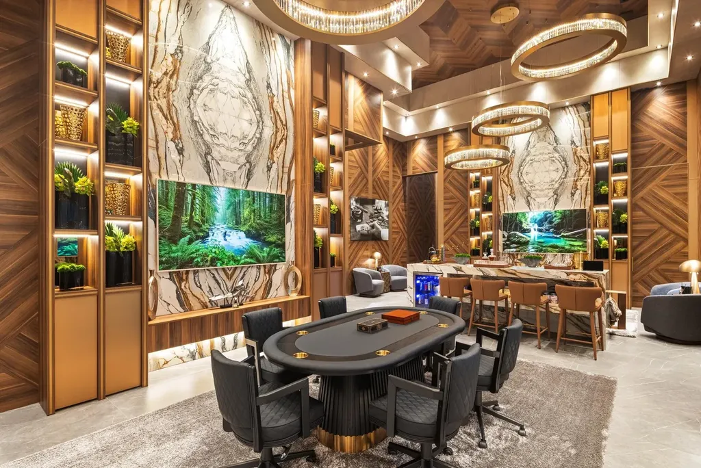 James Bond Fantasy Meets Palm Beach Excess at This $85 Million Villa With a Car Museum and 309-Inch Cinema 30 16121 Quiet Vista Circle Delray Beach FL 33446076
