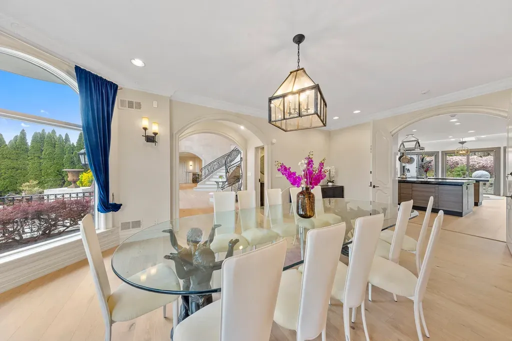 This $6.88 Million New Jersey Mansion Has a Recording Studio—and Manhattan Is Just Eight Miles Away 9 19 the formal dining room at 142 Hoover dr in Cresskill NJ Proper 1