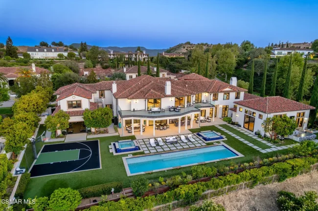 This $15.995 Million Calabasas Estate Has a Two-Lane Bowling Alley in a Building of Its Own