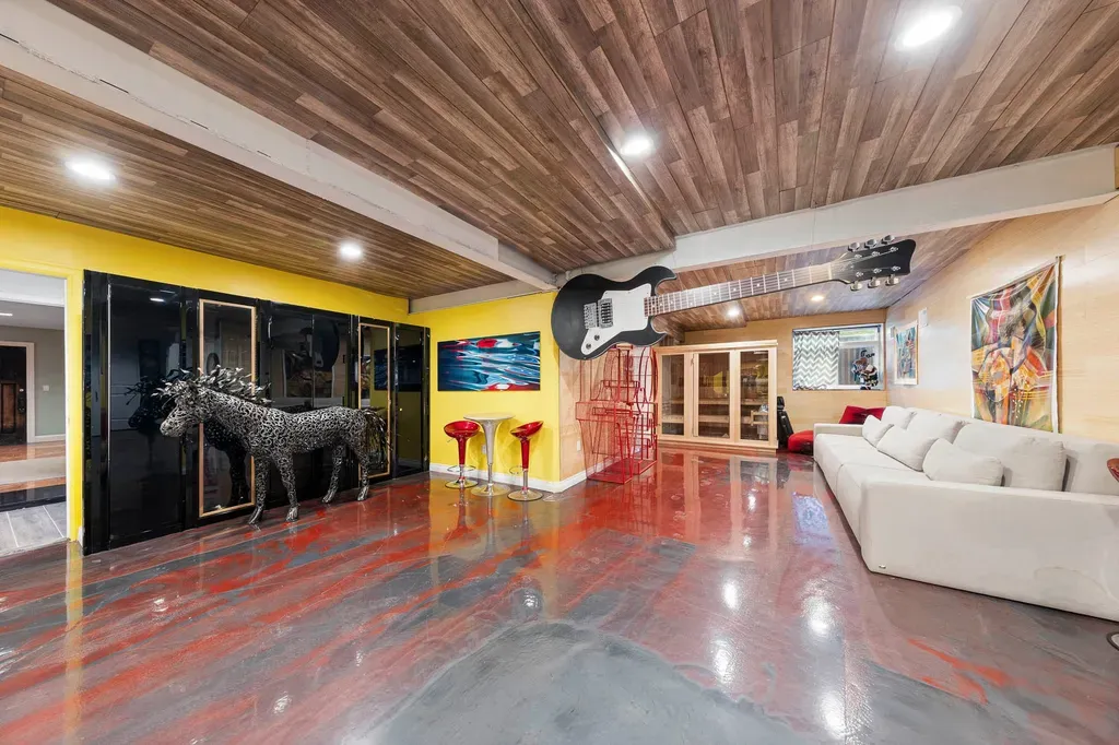 This $6.88 Million New Jersey Mansion Has a Recording Studio—and Manhattan Is Just Eight Miles Away 10 44 epoxy basement floor 1