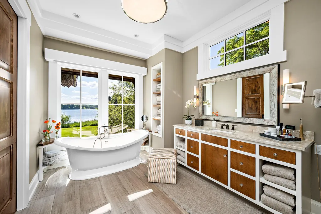 A $13.9 Million Lake Minnetonka Estate Comes With Two Houses—and a Tunnel Between Them 9 475 Oxford Rd Long Lake MN 5535619