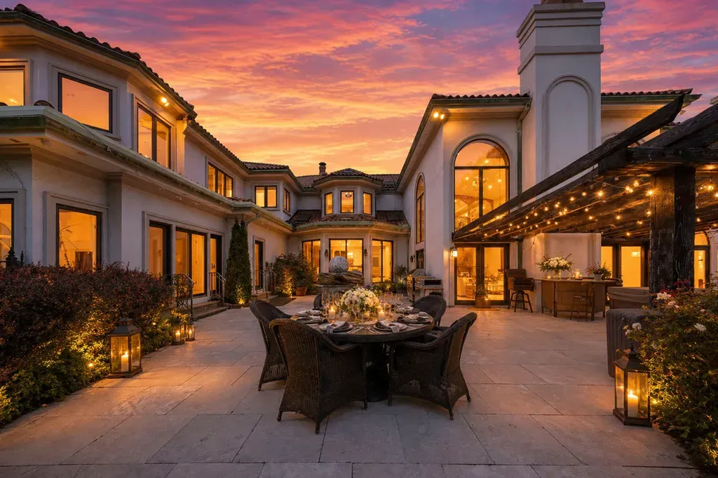 This $6.88 Million New Jersey Mansion Has a Recording Studio—and Manhattan Is Just Eight Miles Away 14 48 courtyard 142 Hoover dr in Cresskill NJ Proper 1