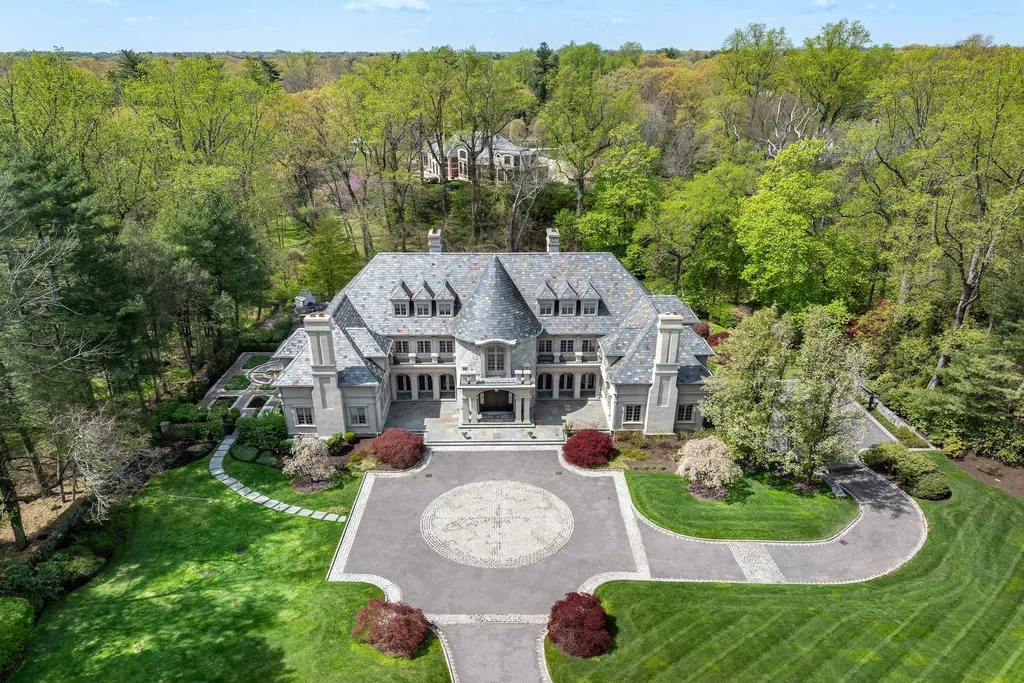 Behind the Gates of This $12.1 Million Greenwich Manor, a Four-Story Interior Gives Way to a Brookside Resort 1 524 Lake Ave Greenwich CT 0683001