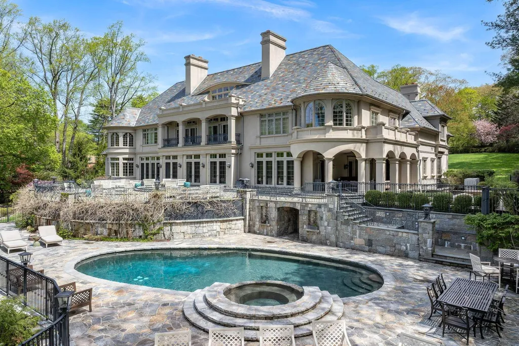 Behind the Gates of This $12.1 Million Greenwich Manor, a Four-Story Interior Gives Way to a Brookside Resort 12 524 Lake Ave Greenwich CT 0683033