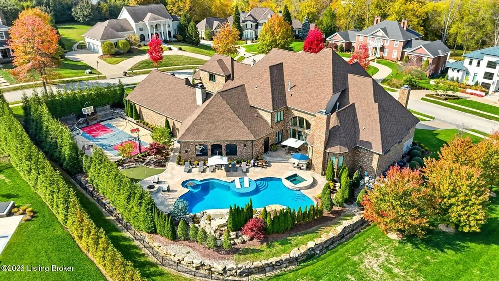 A $4.195 Million Kentucky Estate Hides a Full-Blown Sports Complex Behind Its Resort-Style Pool 2 5705 Harrods Glen Dr Prospect KY 4005904