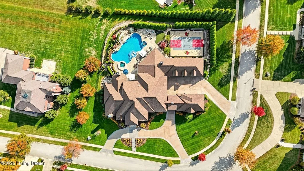 A $4.195 Million Kentucky Estate Hides a Full-Blown Sports Complex Behind Its Resort-Style Pool 23 5705 Harrods Glen Dr Prospect KY 4005952