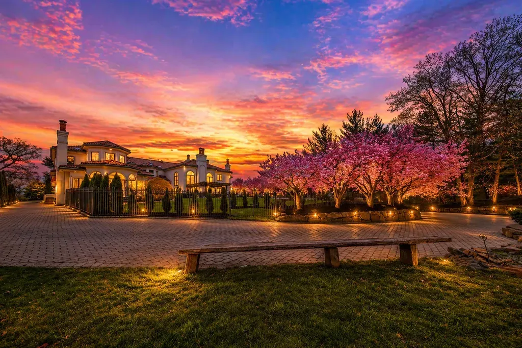 This $6.88 Million New Jersey Mansion Has a Recording Studio—and Manhattan Is Just Eight Miles Away 16 Back of the house 142 Hoover dr in Cresskill NJ Proper 1