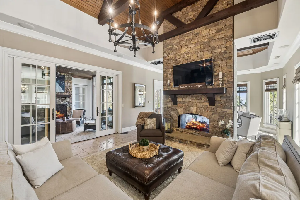 A $6.4 Million Franklin Estate Hides a Private Bowling Alley Beneath Six Acres of Tennessee Countryside 8 Extraordinary home at 4330 N Chapel Rd Franklin TN 17