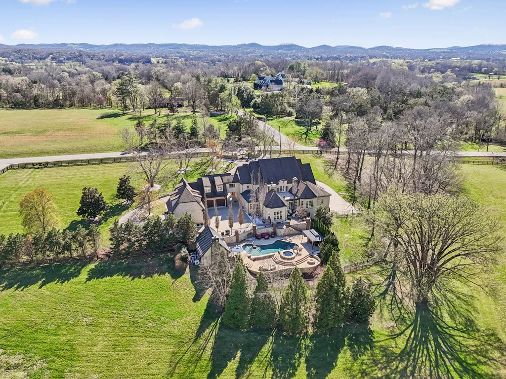 A $6.4 Million Franklin Estate Hides a Private Bowling Alley Beneath Six Acres of Tennessee Countryside 4 Extraordinary home at 4330 N Chapel Rd Franklin TN 53