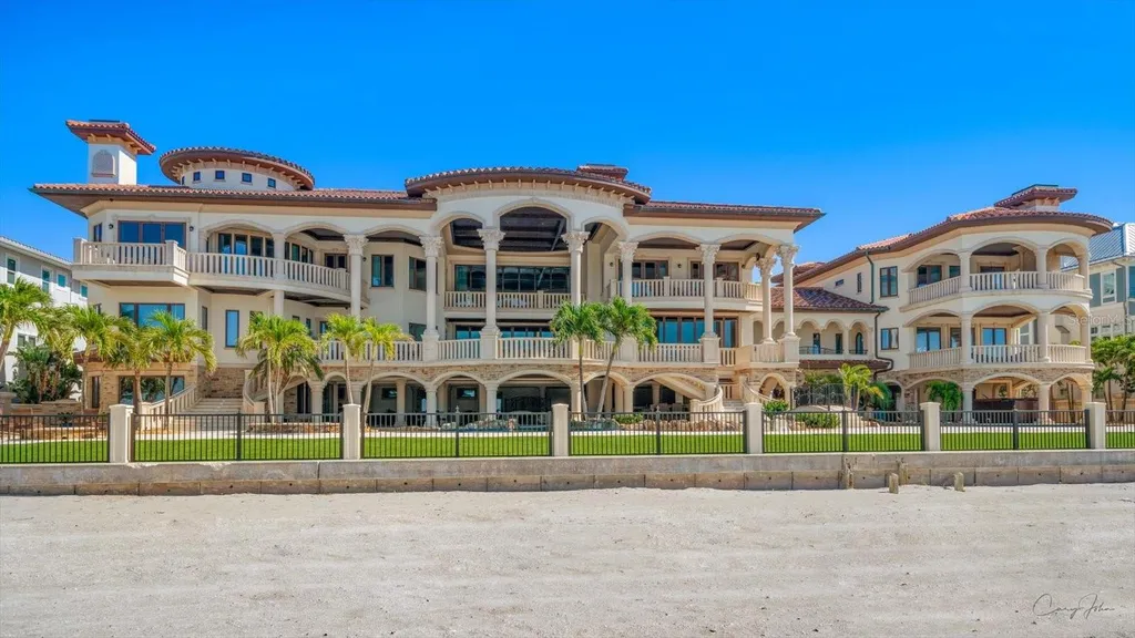 This $29.95 Million Florida Beachfront Estate Has a Lazy River, Bowling Alley and 200 Feet of Private Gulf Frontage 2 Sandcastle on the Gulf at 1700 Gulf Boulevard in Belleair Beach Florida 3