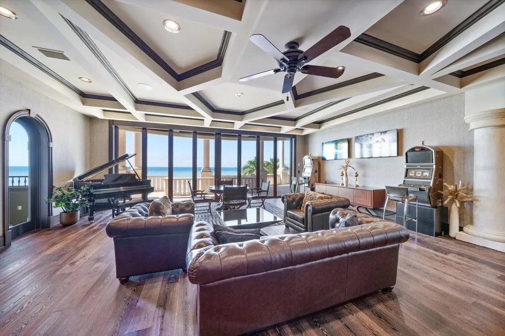 This $29.95 Million Florida Beachfront Estate Has a Lazy River, Bowling Alley and 200 Feet of Private Gulf Frontage 10 Sandcastle on the Gulf at 1700 Gulf Boulevard in Belleair Beach Florida 31