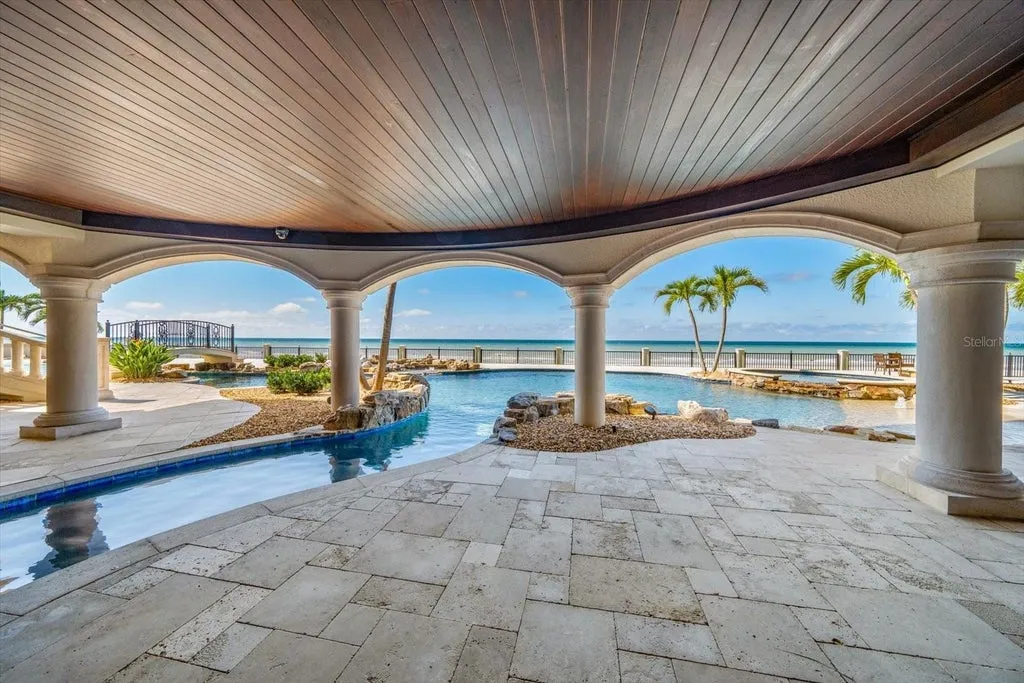 This $29.95 Million Florida Beachfront Estate Has a Lazy River, Bowling Alley and 200 Feet of Private Gulf Frontage 18 Sandcastle on the Gulf at 1700 Gulf Boulevard in Belleair Beach Florida 66