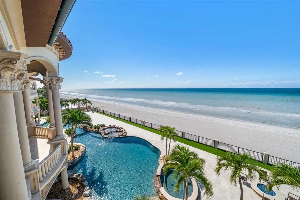 This $29.95 Million Florida Beachfront Estate Has a Lazy River, Bowling Alley and 200 Feet of Private Gulf Frontage 16 Sandcastle on the Gulf at 1700 Gulf Boulevard in Belleair Beach Florida 70