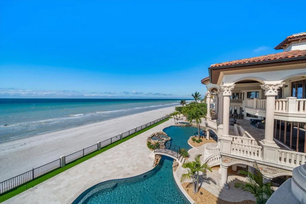 This $29.95 Million Florida Beachfront Estate Has a Lazy River, Bowling Alley and 200 Feet of Private Gulf Frontage 4 Sandcastle on the Gulf at 1700 Gulf Boulevard in Belleair Beach Florida 71