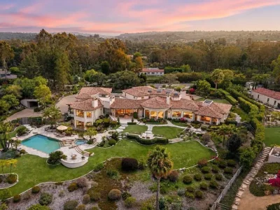 Hilltop Rancho Santa Fe Estate With Panoramic Mountain Views Lists for $7.495 Million 1 Hilltop Rancho Santa Fe Estate With Panoramic Mountain Views Lists for $7.495 Million