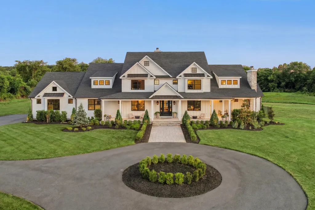 A $6.5 Million New Jersey Estate Comes With 53 Acres—Something Money Can Rarely Buy Near New York City 1 a newly built luxury residence at 8 Hillcrest Drive Colts Neck NJ 7