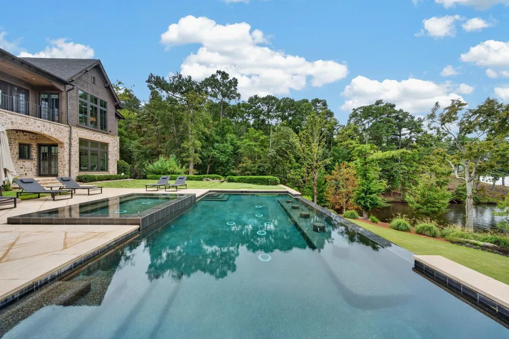 Newly Built Lake Oconee Estate With 19th-Century Hardwood Floors Hits the Market for $8,495,000 19 1030 Turkey Trot Greensboro GA 3064270
