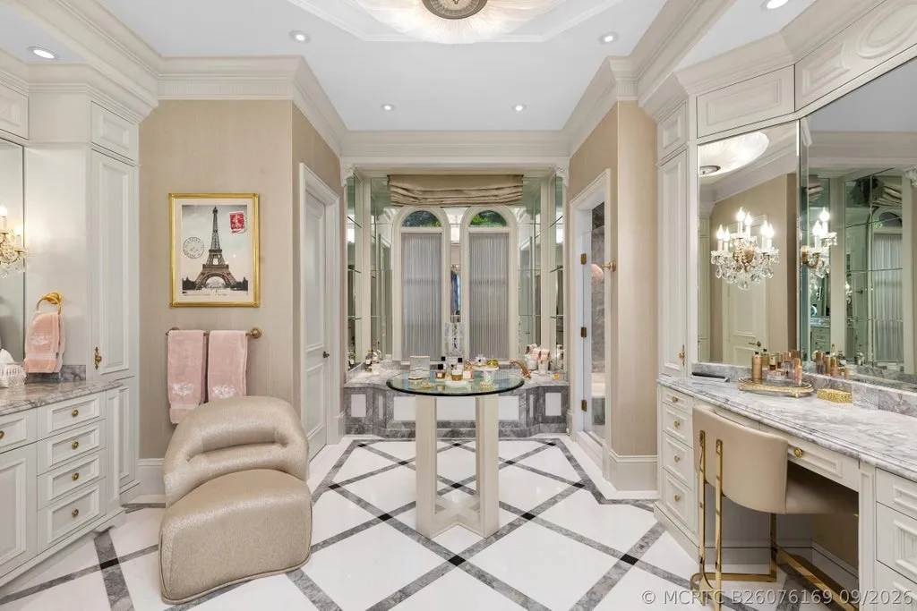 Reimagined Palm Beach Gardens Estate with Private Access to the First Hole at Old Palm Hits the Market for $23,500,000 13 11607 Charisma Way Palm Beach Gardens FL44
