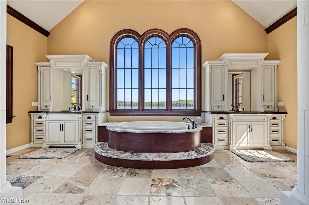 Lake-View Ohio Estate With an Eight-Car Heated Garage and Saltwater Pool Lists for $3,895,000 13 180 Via Napoli St North Lima OH 4445224
