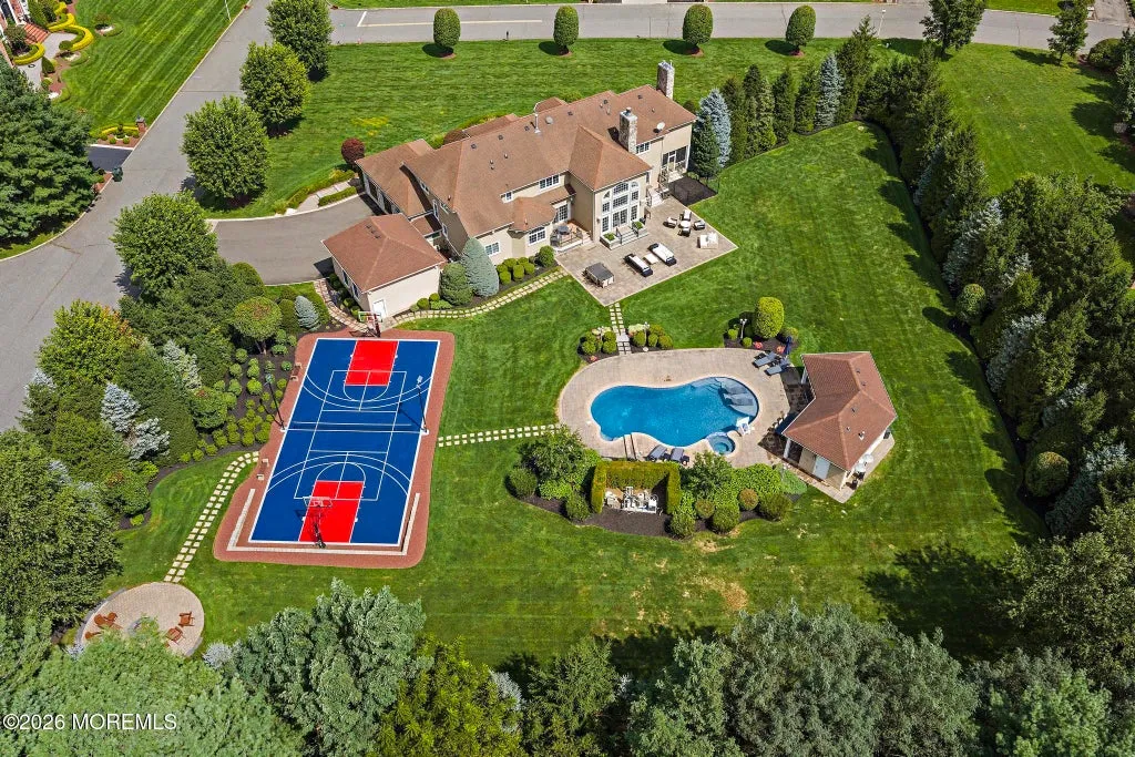 Resort-Like New Jersey Estate With an Indoor Basketball Garage Lists for $3,200,000 21 2 Topaz Court Marlboro NJ 07746090