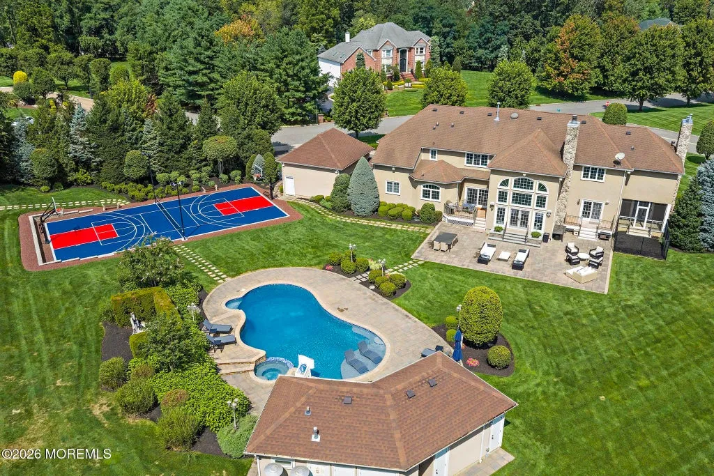 Resort-Like New Jersey Estate With an Indoor Basketball Garage Lists for $3,200,000 22 2 Topaz Court Marlboro NJ 07746095