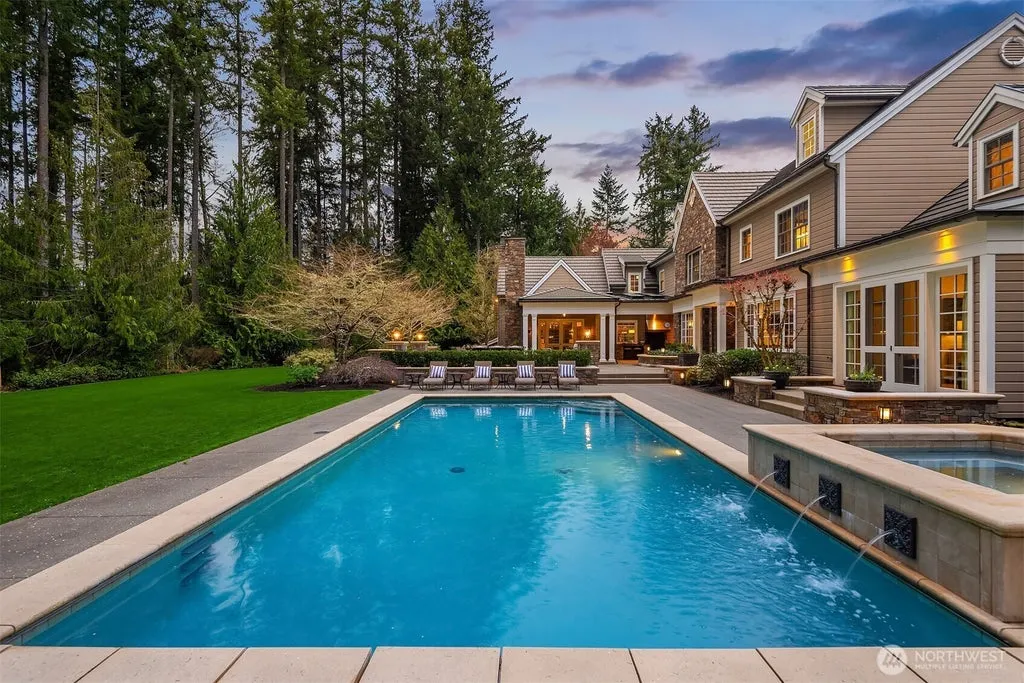 Sammamish Estate With a Pool, Sport Court and Separate Amenities Wing Lists for $6.725 Million 15 2045 250th Place NE Sammamish WA 9807405