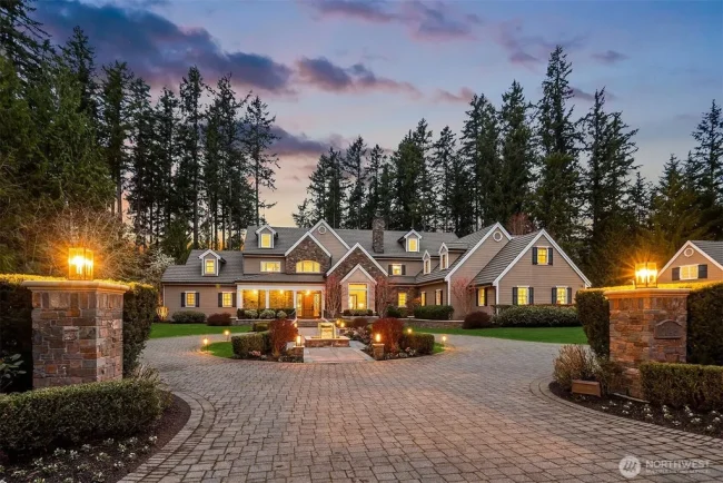 Sammamish Estate With a Pool, Sport Court and Separate Amenities Wing Lists for $6.725 Million