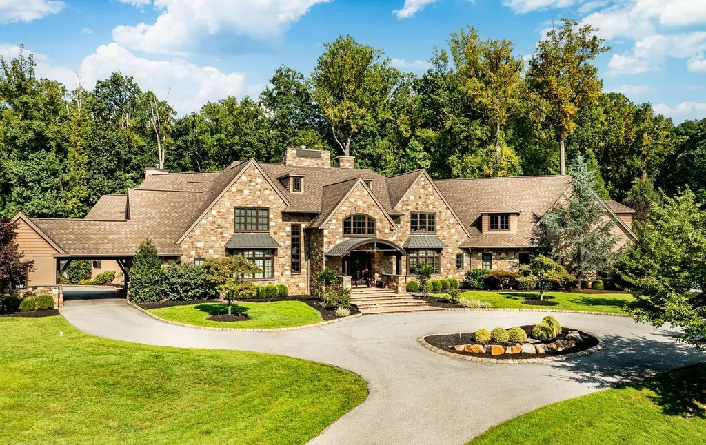Pennsylvania Estate With an 8,300-Square-Foot Car Gallery for About 40 Vehicles Lists for $8,750,000 1 2250 Old Sentinel Trl Malvern PA 19355001
