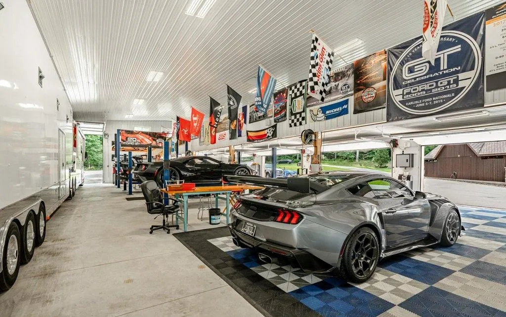 Pennsylvania Estate With an 8,300-Square-Foot Car Gallery for About 40 Vehicles Lists for $8,750,000 24 2250 Old Sentinel Trl Malvern PA 19355108