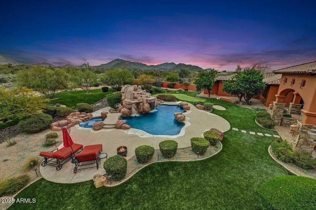 A $1,000,000 Remodel Recast This 4-Acre Scottsdale Mediterranean Masterpiece with Sweeping Mountain Vistas. Now It’s Listed for $7,650,000 22 24163 N 91ST Street Scottsdale AZ 8525574
