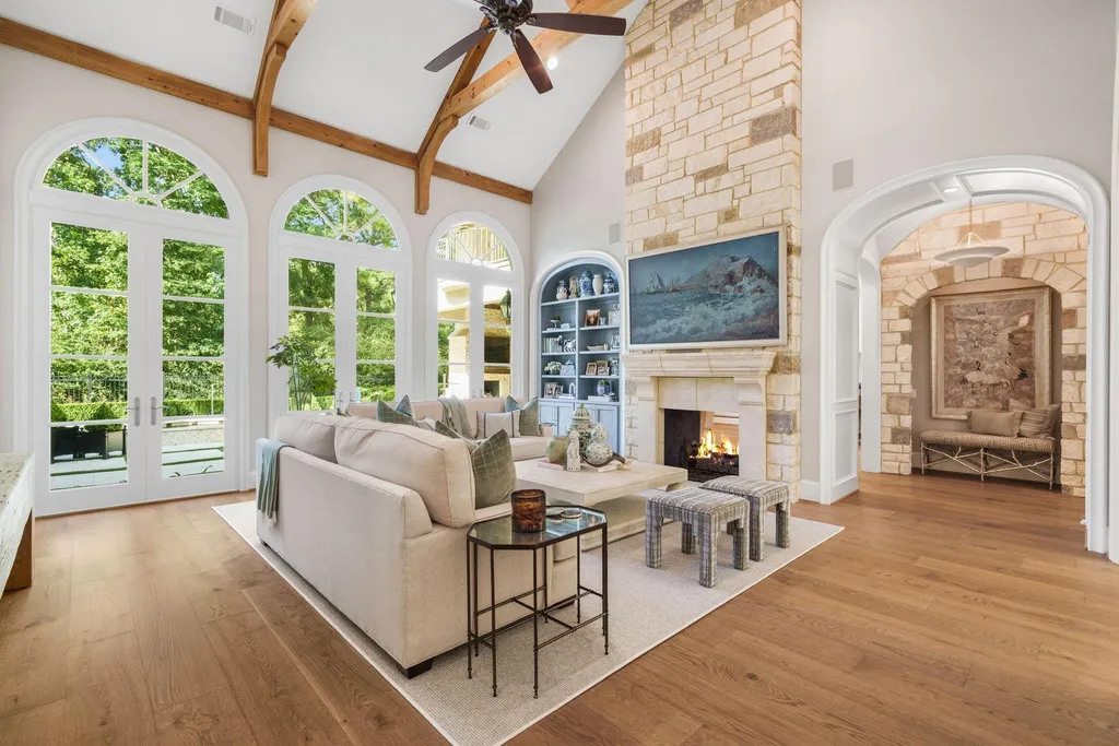 Reimagined French Country Estate With a La Cornue Kitchen Lists for $3,295,000 in Carlton Woods 4 26 N Palmiera Cir Spring TX 7738207