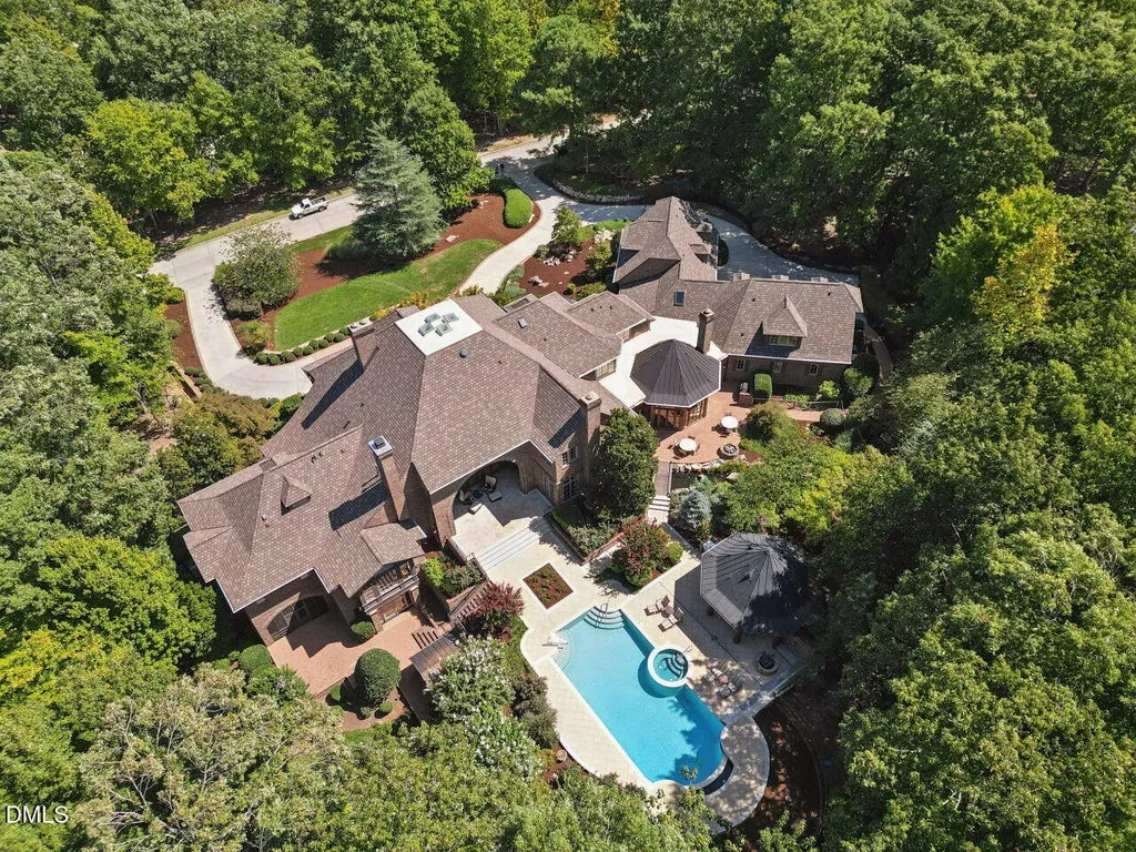 Sprawling Chapel Hill Estate with a 500-Bottle Wine Cellar and Resort-Style Grounds Hits the Market for $4,200,000 25 32520 Archdale Dr Chapel Hill NC 2751758