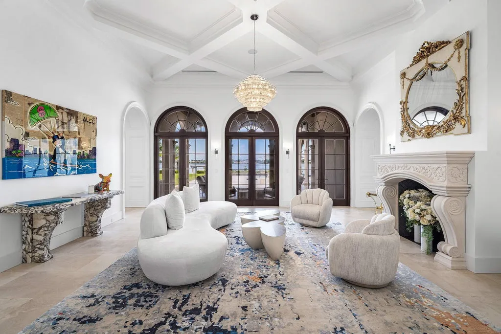 Reimagined West Palm Beach Waterfront Estate With a $410,000 Video Wall Lists for $26,500,000 5 3400 N Flagler Drive West Palm Beach FL08
