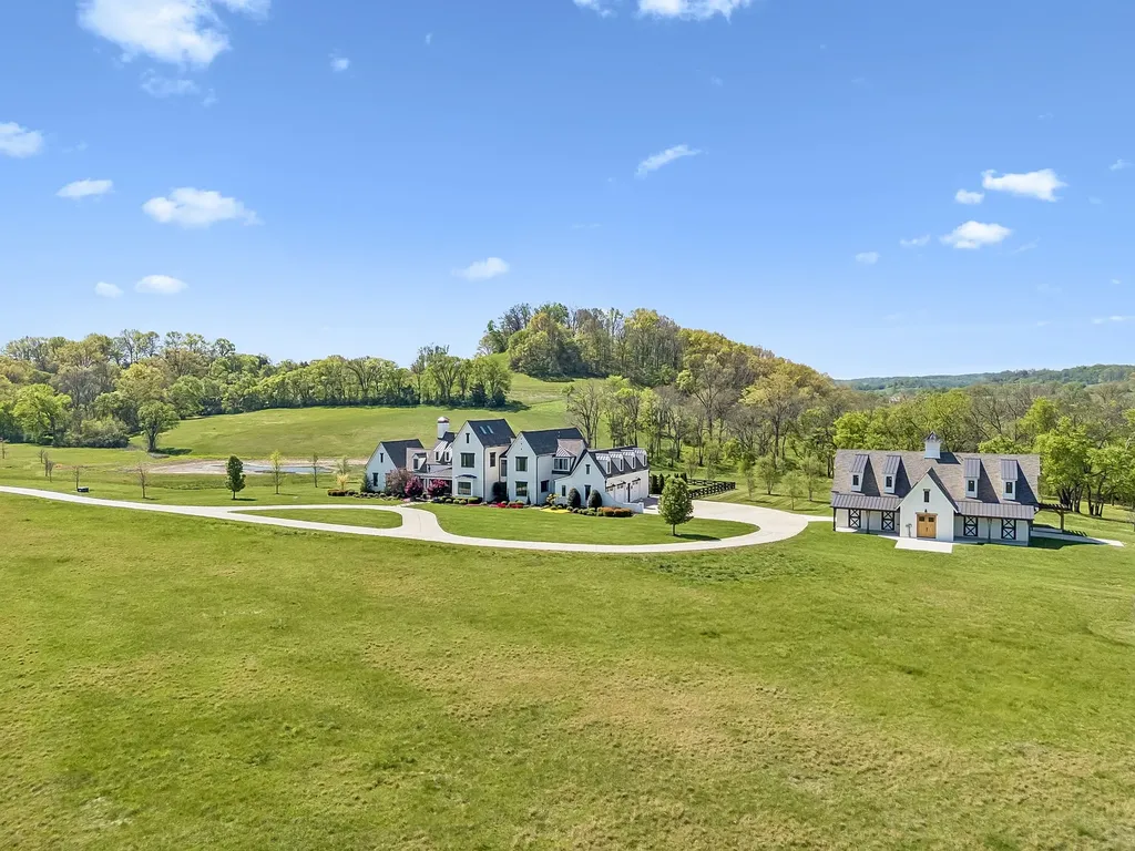 Secluded Franklin Estate with a Custom Barn and 42 Preserved Acres Hits the Market for $12,750,000 19 4067 Carters Creek Pike Franklin TN 37064 1