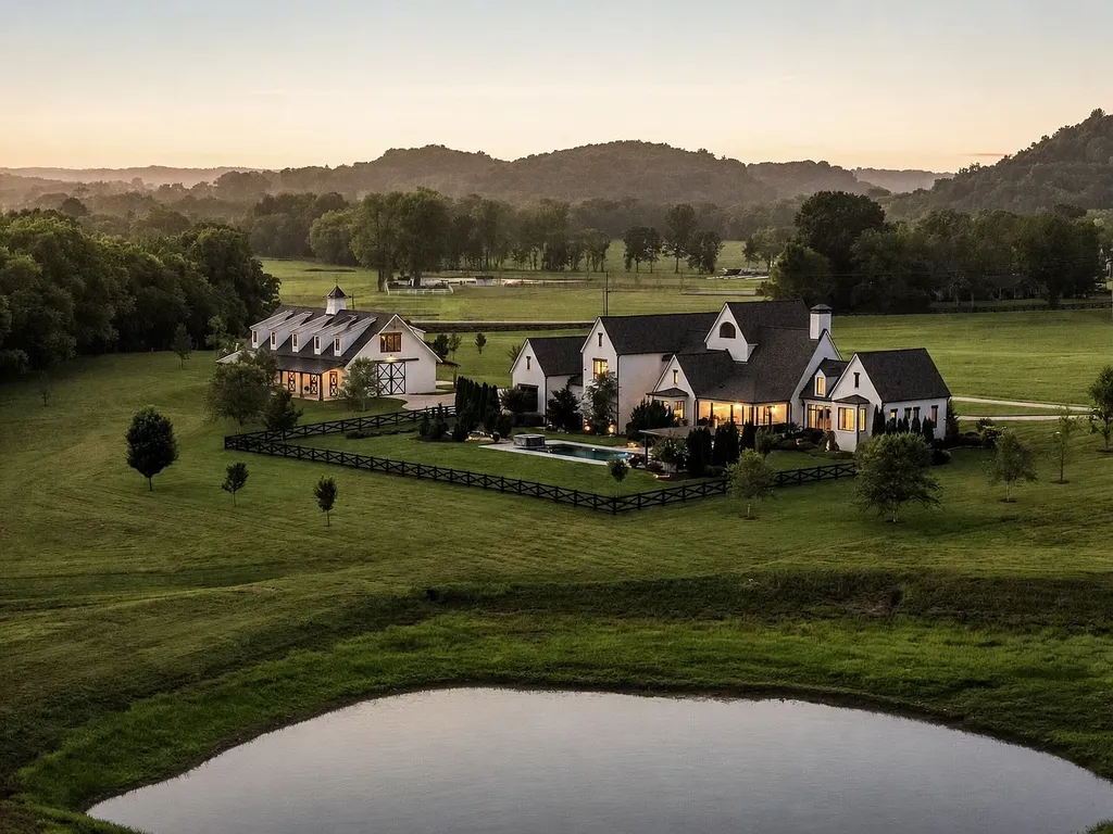 Secluded Franklin Estate with a Custom Barn and 42 Preserved Acres Hits the Market for $12,750,000 14 4067 Carters Creek Pike Franklin TN 37064 30