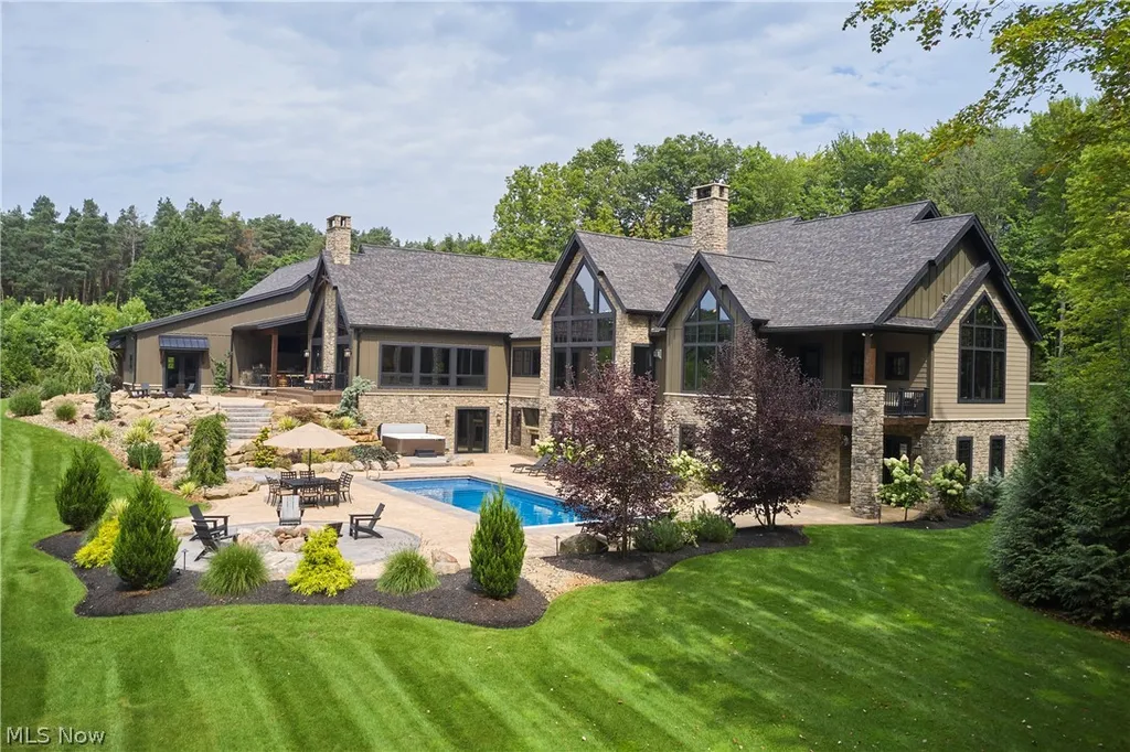Jackson Hole-Inspired Ohio Estate With Garage Space for 15 Cars Lists for $3.999 Million 2 4351 Fawn Trl Richfield OH 4428602