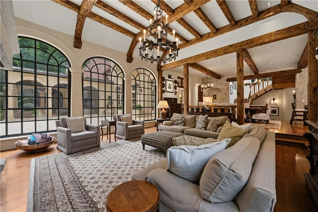 First-Time-to-Market Atlanta French Country Estate With a 4,000-Bottle Wine Cellar Lists for $18,250,000 8 5375 Long Island Dr NW Sandy Springs GA037