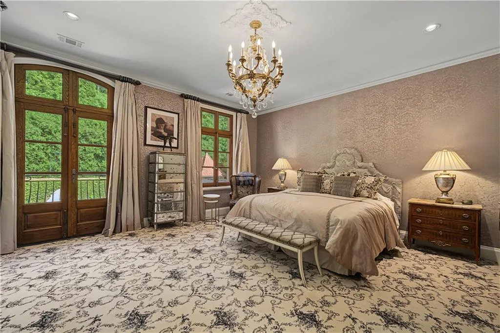 First-Time-to-Market Atlanta French Country Estate With a 4,000-Bottle Wine Cellar Lists for $18,250,000 18 5375 Long Island Dr NW Sandy Springs GA052