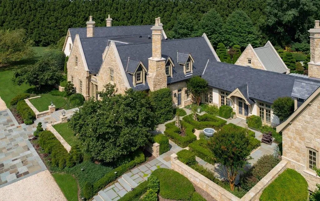 Cotswolds-Inspired Great Falls Estate With More Than $10 Million in Landscaping Lists for $14.9 Million 26 576 Innsbruck Ave Great Falls VA 2206609